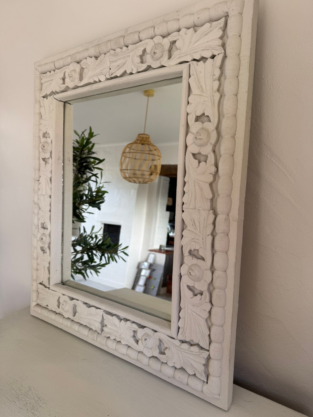 Spiegel - Spiegel, Huis en Inrichting, Woonaccessoires | Spiegels, Ophalen, Minder dan 50 cm, Gebruikt, Minder dan 100 cm