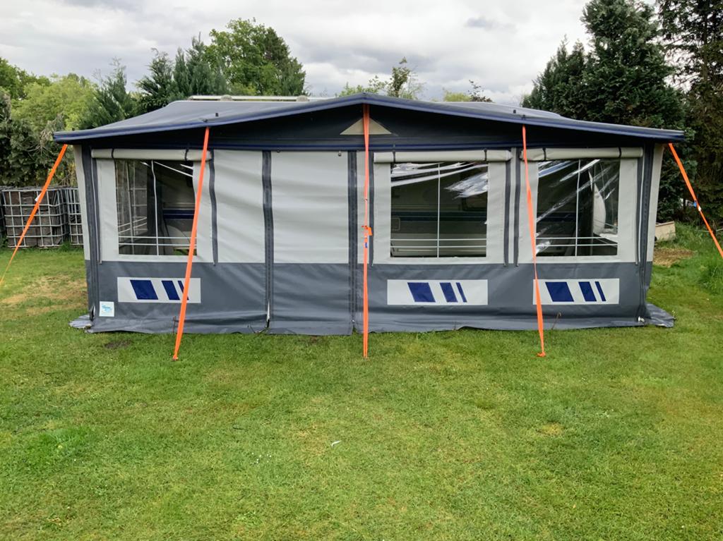 Auvent et auvent Levooz taille 1025, Caravanes & Camping, Auvents, Enlèvement, Utilisé