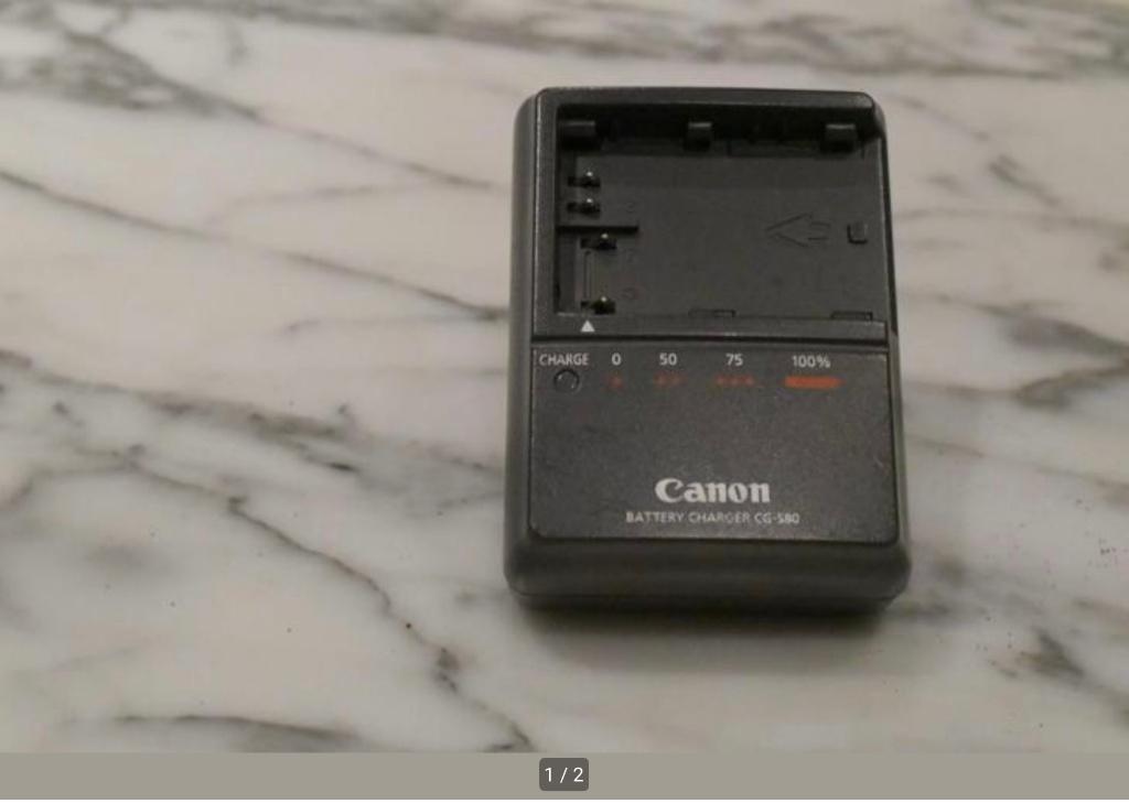 Canon batterijlader CG-580 voor BP-511(A), Ophalen of Verzenden, Zo goed als nieuw