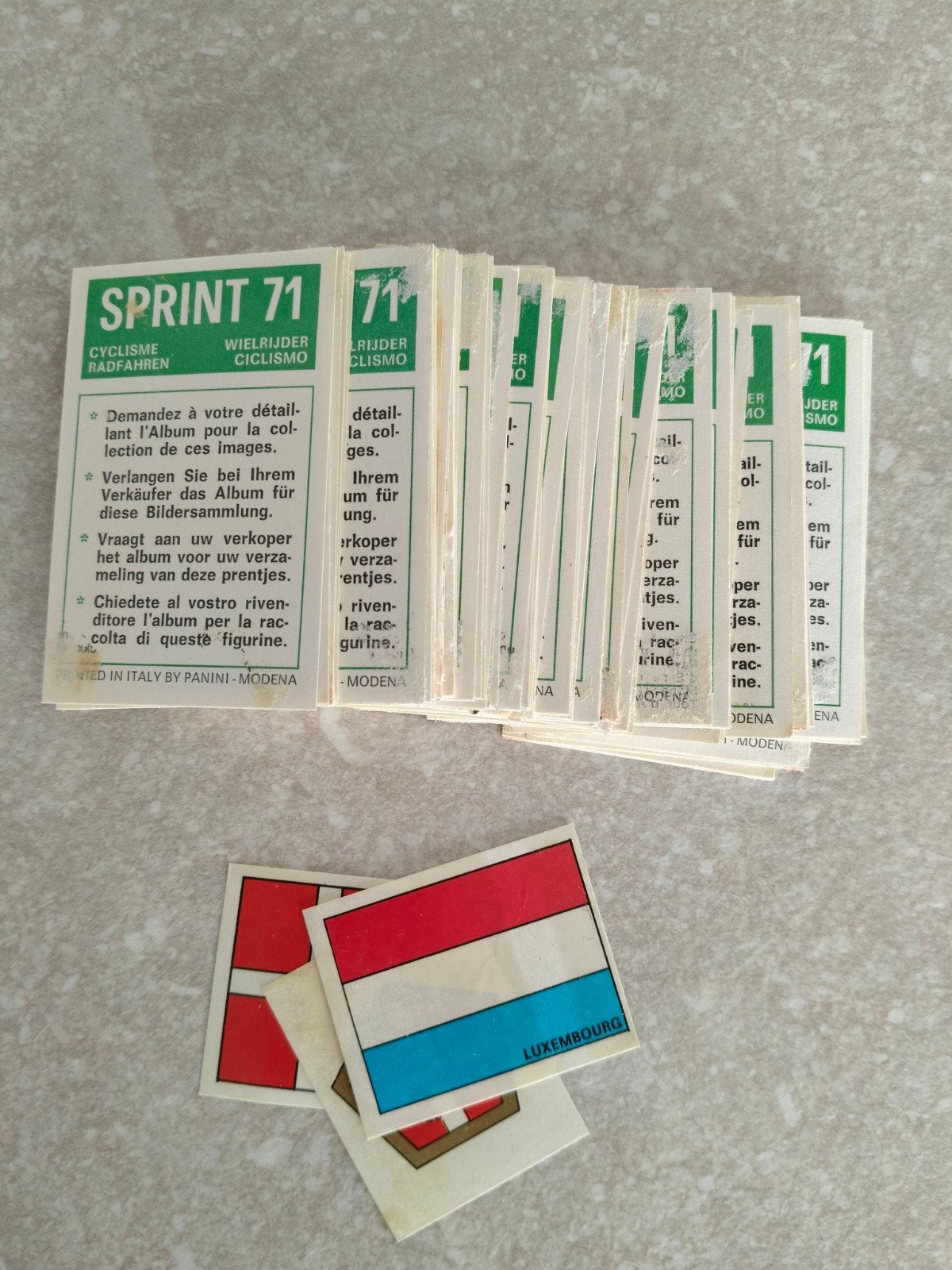 69 Panini plaatjes sprint 71, Verzamelen, Ophalen of Verzenden