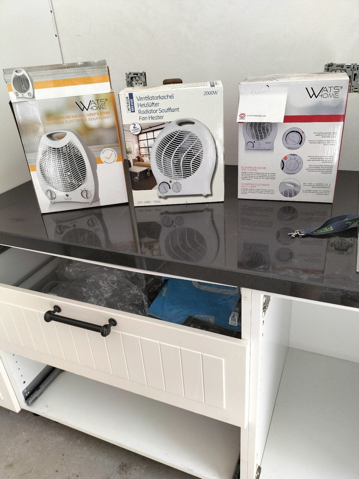 Ventilators en tevens kachel nieuw met doos, Ophalen