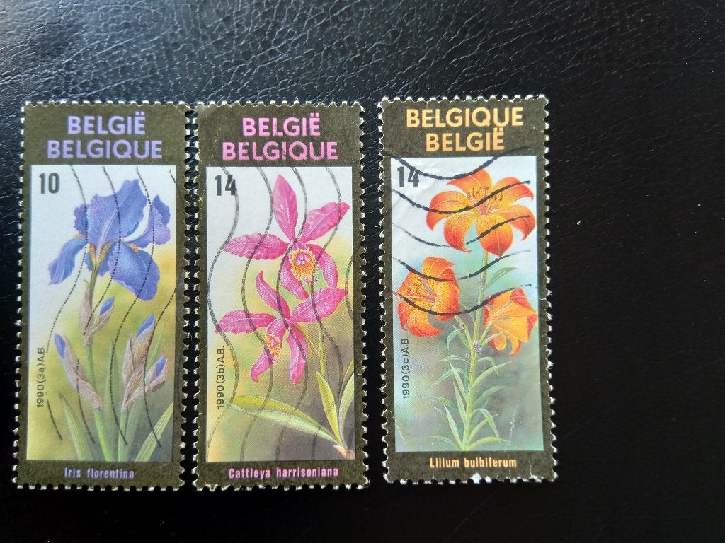 Fleurs Belgique 1990, Envoi, Affranchi, Animal et Nature