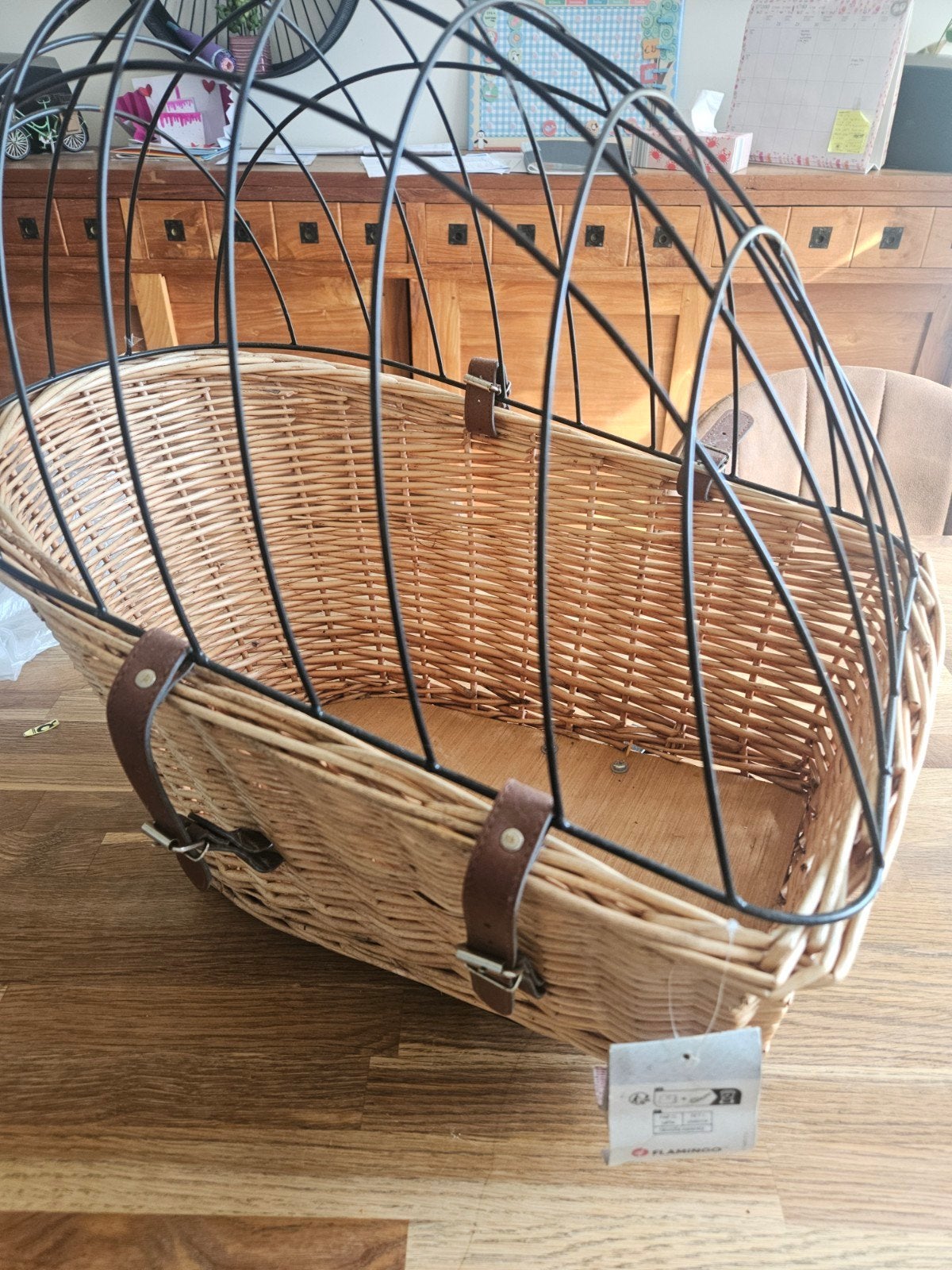 hondenmand voor op bagagedrager, nieuw, Dieren en Toebehoren, Ophalen of Verzenden, Nieuw, Riet