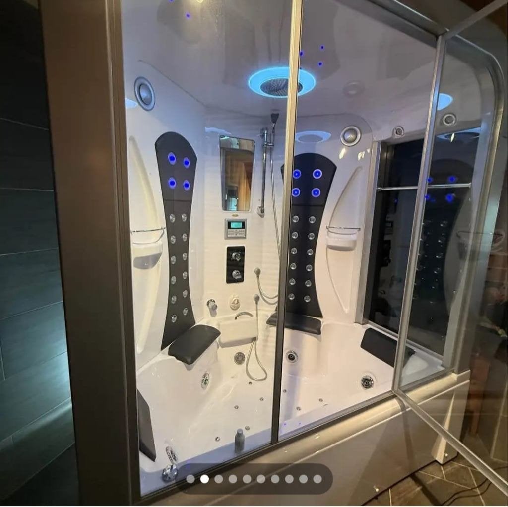 Douche à remous et à vapeur - Jets de massage - Pièces, Enlèvement, Utilisé