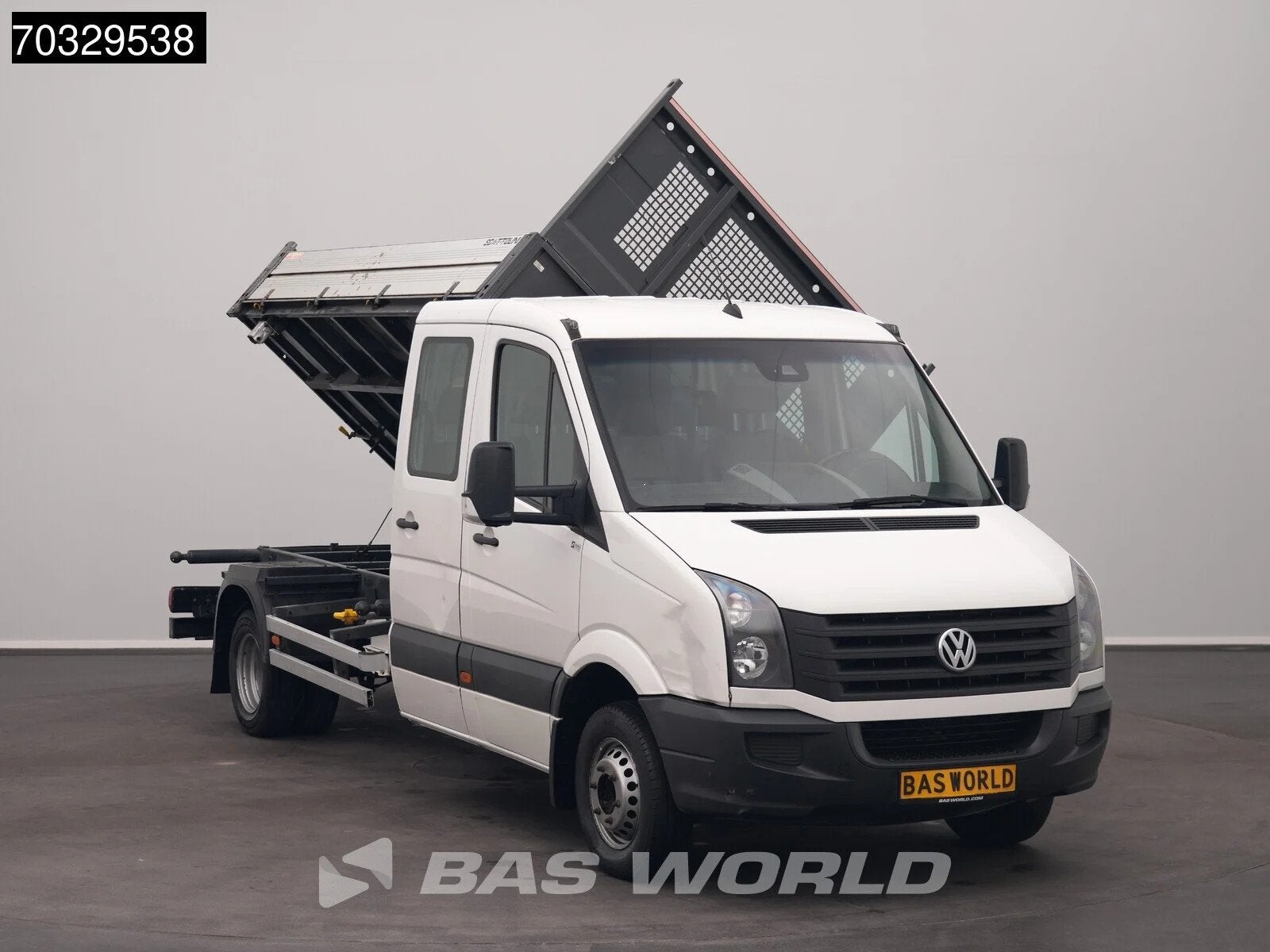 Volkswagen Crafter 160pk Dubbel Cabine Driezijdige Kipper 16, Autos, Camionnettes & Utilitaires, Cuir, Euro 5, Entreprise, 4 cylindres