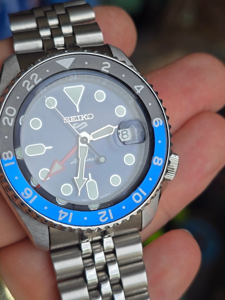Seiko GMT automatique, Montre-bracelet, Seiko, Enlèvement, Acier