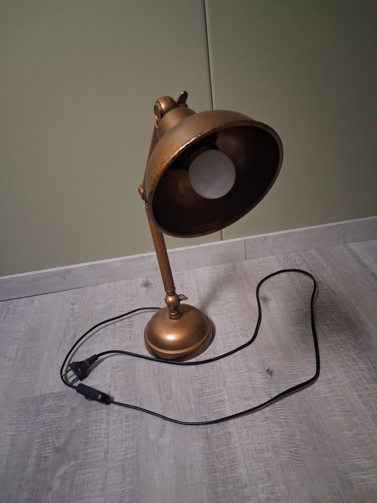 Lampe de bureau vintage, Enlèvement, Comme neuf, Lampe de bureau, Vintage