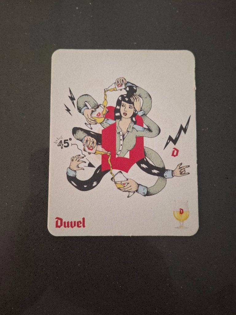 Bierviltje Duvel Het perfecte schenkritueel, Ophalen of Verzenden, Nieuw, Viltje(s), Duvel