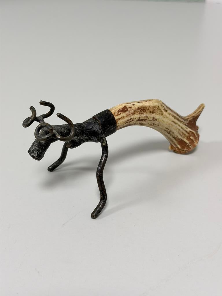 Ouvre-bouteille Antique en forme de renne, Antler Metal 1930, Enlèvement ou Envoi