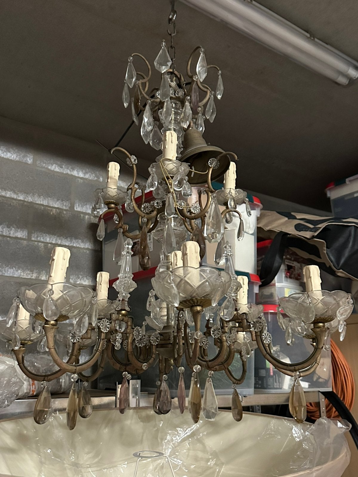Lustre français Louis XV ancien, Maison & Meubles, Lampes | Lustres, Enlèvement, Comme neuf