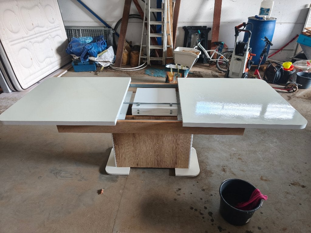 Uitschuifbare eettafel, Huis en Inrichting, Ophalen, Gebruikt