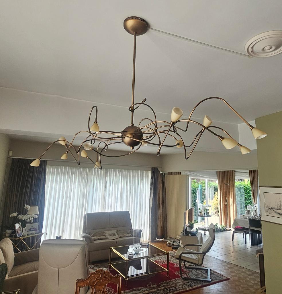 Luster + armatuur + staande lamp, Huis en Inrichting, Lampen | Wandlampen, Ophalen