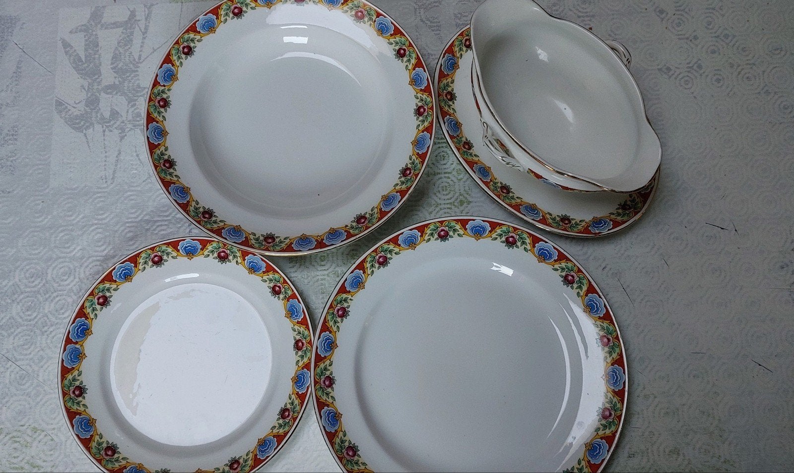 servies Boch Fes la Louvière- Boch frères, Huis en Inrichting, Ophalen, Gebruikt, Overige merken, Vintage