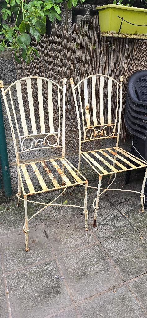 Chaises en fer forgé, Autres couleurs, Deux, Enlèvement, Utilisé