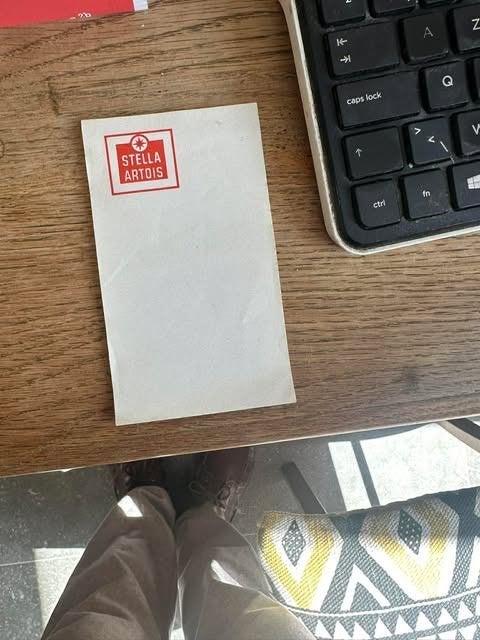 stella Artois nota boekje niet kompleet, Verzamelen, Ophalen of Verzenden, Gebruikt, Overige typen, Stella Artois