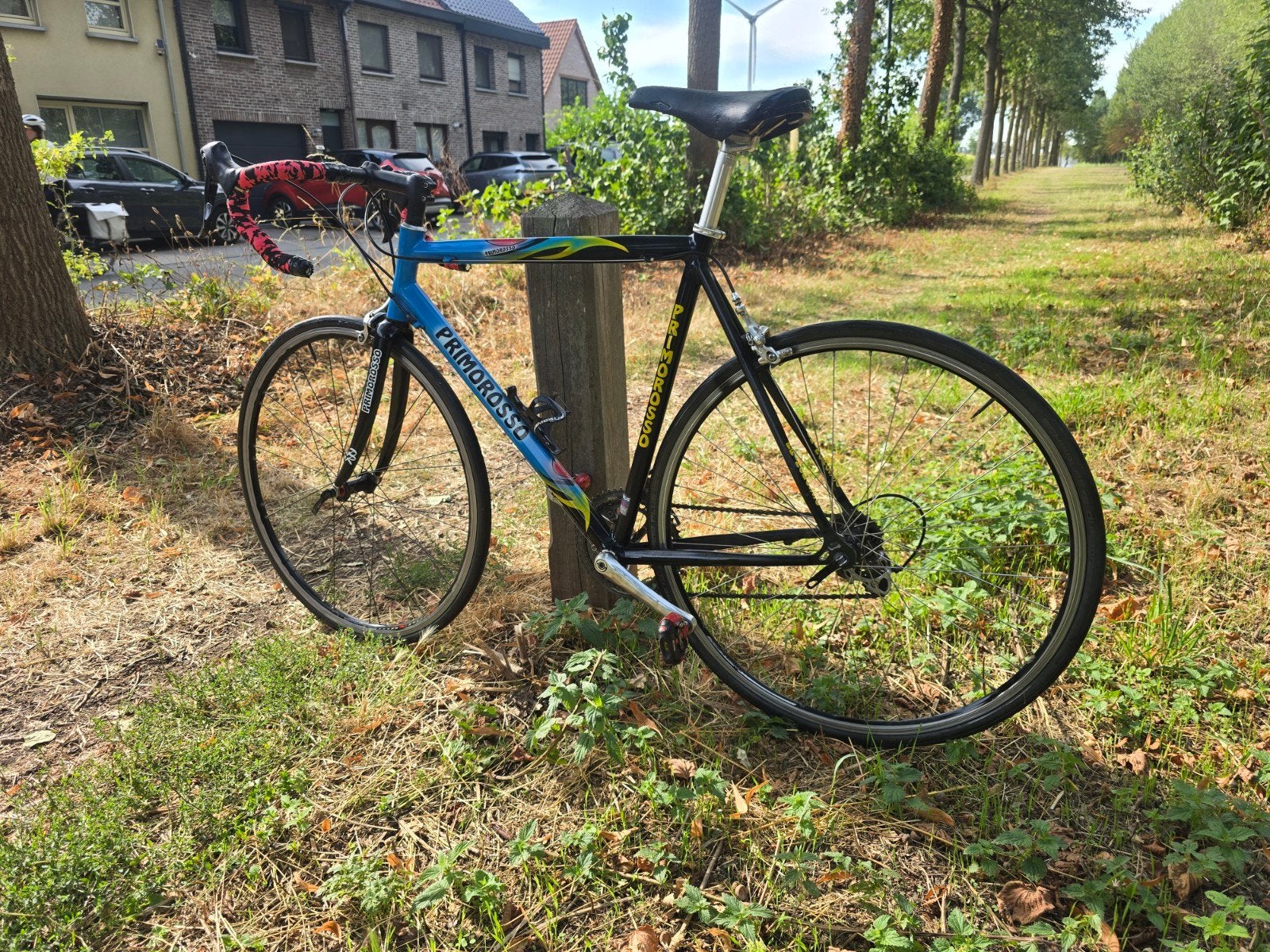 Race fiets, Ophalen, Velgrem, Zo goed als nieuw, 15 tot 20 versnellingen