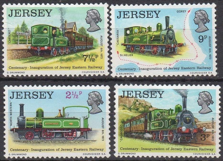 Jersey - Treinen, Timbres & Monnaies, Timbres | Europe | Royaume-Uni, Enlèvement ou Envoi, Non oblitéré