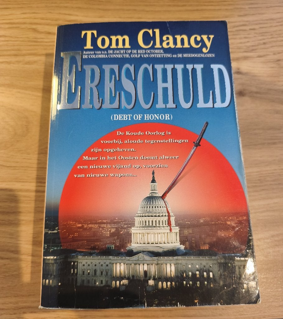 Boek Tom Clancy: Ereschuld, Boeken, Gelezen, België, Tom Clancy, Ophalen of Verzenden