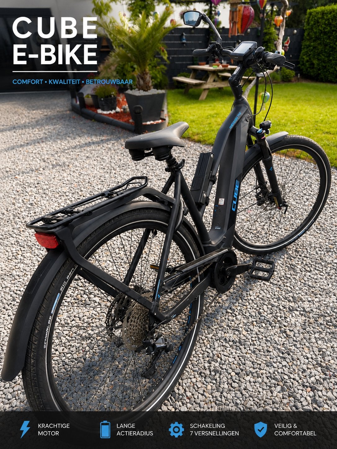 Cube Kathmandu Hybrid Pro 625  – Slechts 633 km, Ophalen, Zo goed als nieuw, 50 km per accu of meer, Cube