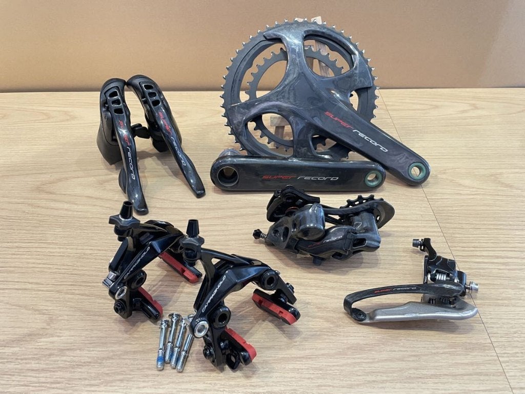 Campagnolo Super Record 12s Groepset 172,5mm, Fietsen en Brommers, Ophalen of Verzenden, Zo goed als nieuw, Titanium