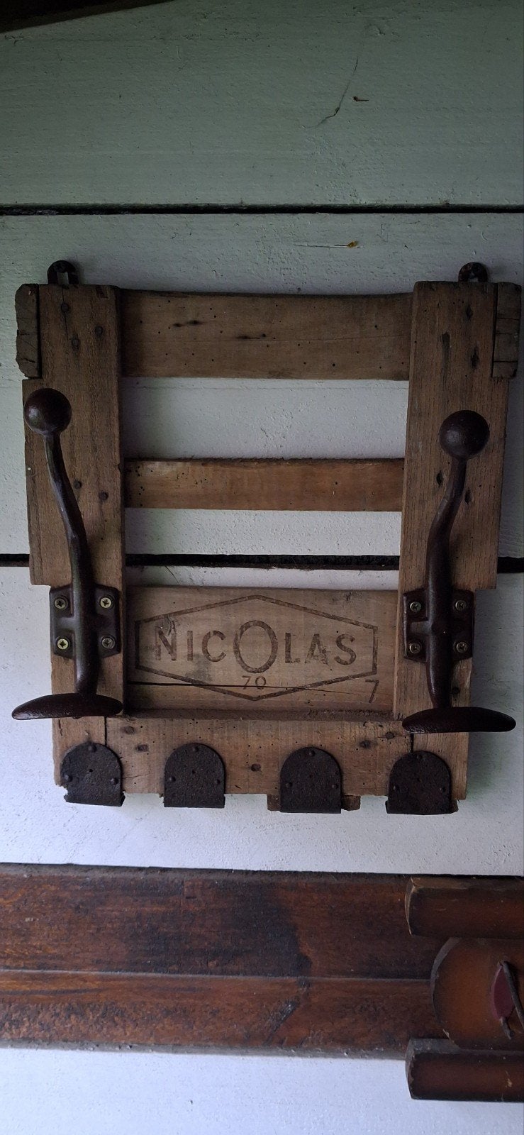 Ancien porte manteau 34x37, Antiquités & Art, Enlèvement ou Envoi