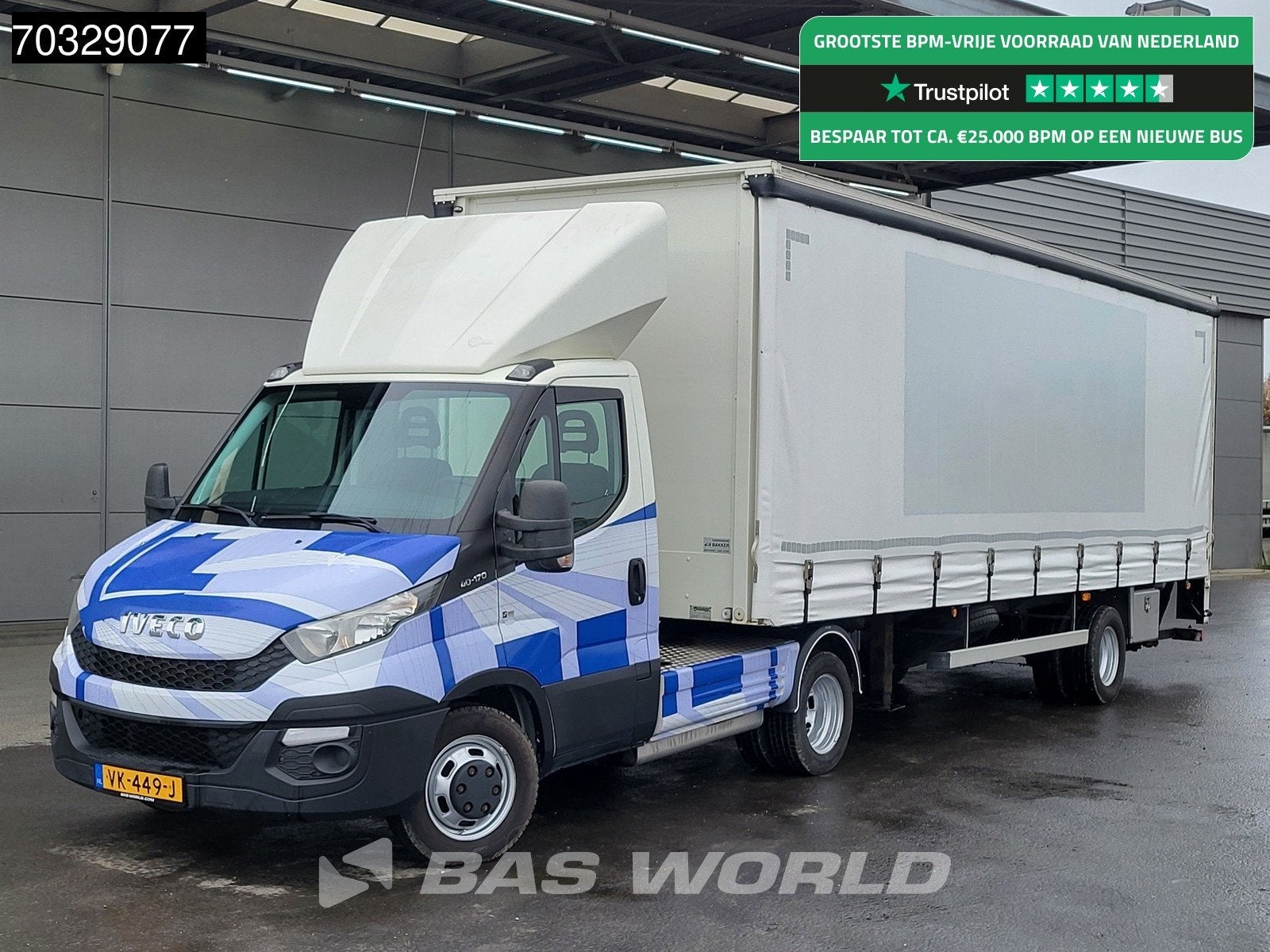 Iveco Daily 40C17 10Tons BE Trekker met Oplegger Schuifzeil, Euro 5, Achat, Entreprise, Boîte manuelle