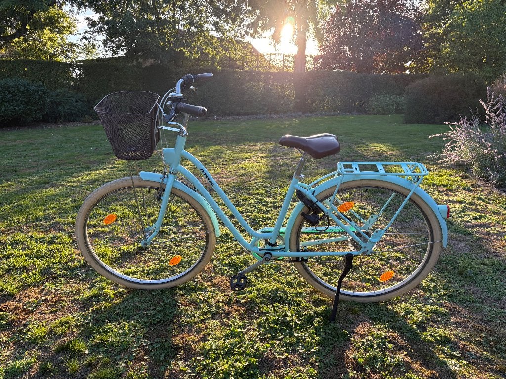Fiets - kleurrijke damesfiets, Ophalen, Gebruikt, Overige merken, (Extra) lage instap