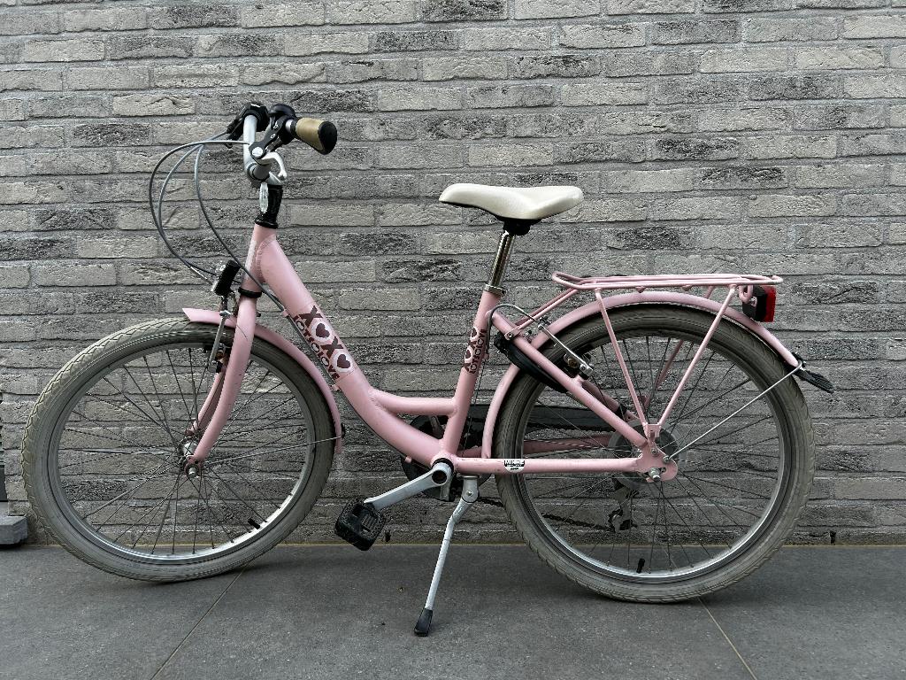 Meisjesfiets 22inch met versnellingen, Fietsen en Brommers, Fietsen | Meisjes, Ophalen, Gebruikt, 22 inch, Versnellingen