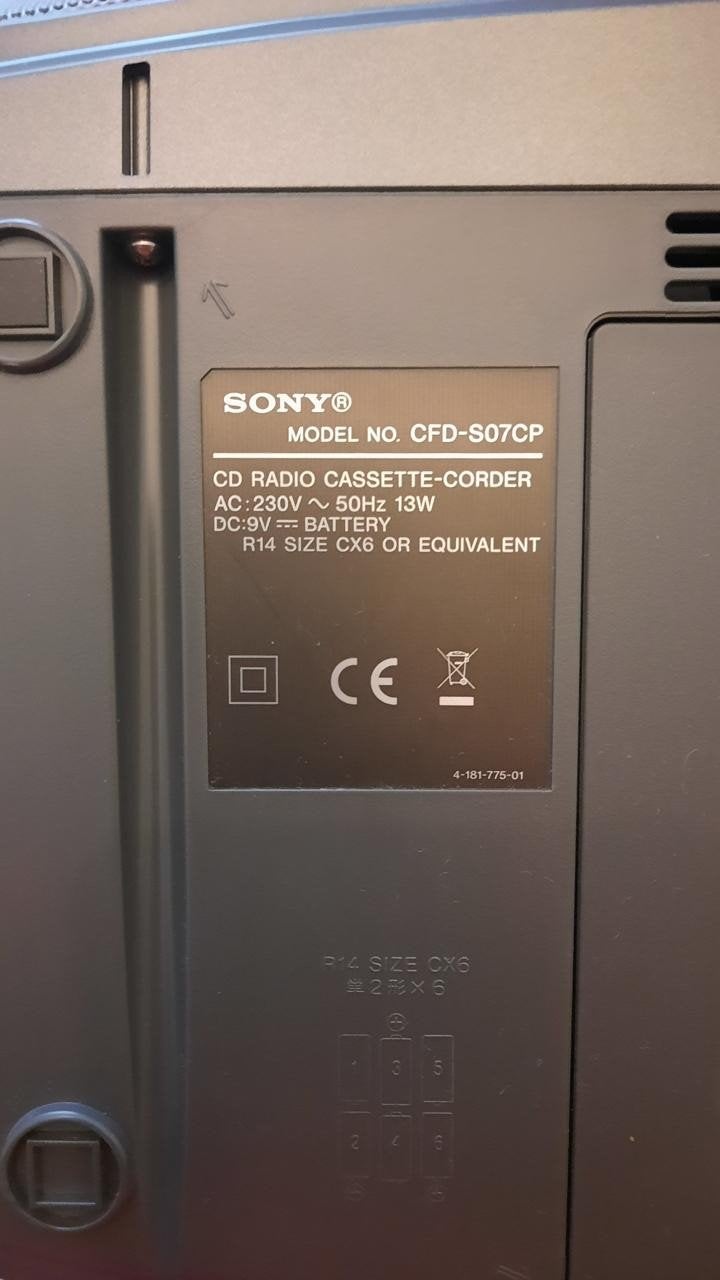 fils SONY, Enlèvement ou Envoi, Comme neuf, Radio