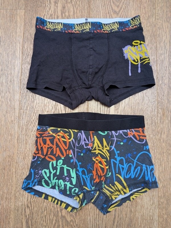 H&M - caleçons pour garçons Graffiti - taille 158 (13 ans), Kinderen en Baby's, Ophalen, Gebruikt, Jongen, Setje