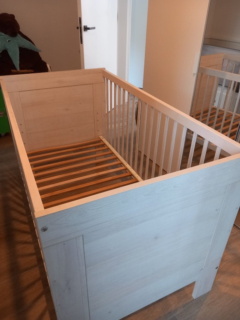 Kinderbed, Kinderen en Baby's, Ophalen, 85 tot 100 cm, Gebruikt, Lattenbodem