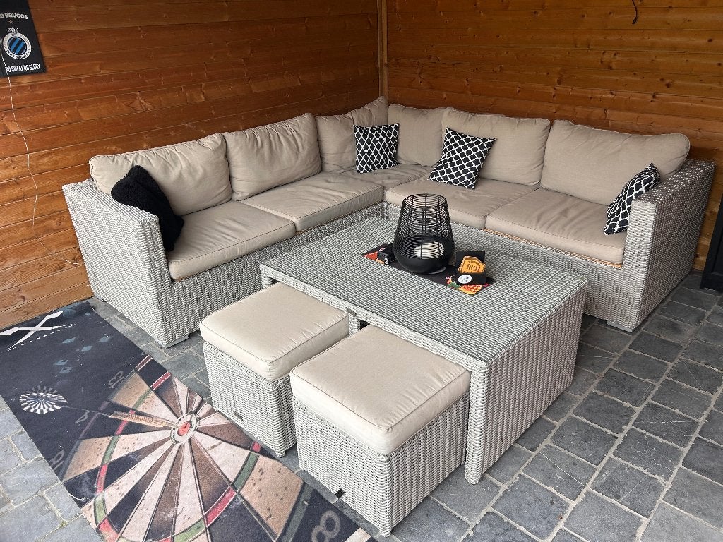 Outdoor Longe Set, Jardin & Terrasse, Ensembles de jardin, Synthétique, Enlèvement, Utilisé, Sets de jardin