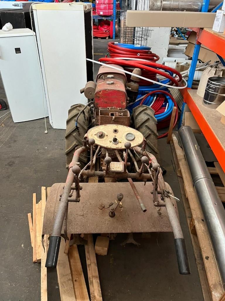 Vintage motoculteur met bakfrees, Enlèvement, Utilisé, Essence, Autres types