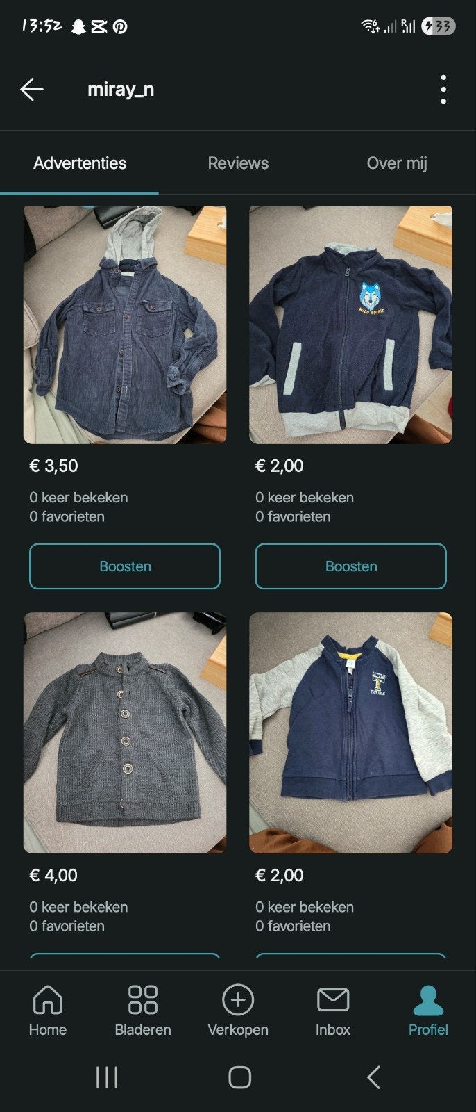 Heel veel jongenskleding te koop tussen maat 50-152, Ophalen, Gebruikt