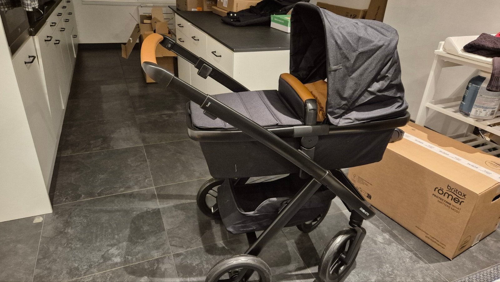 Dubatti two + britax Römer autostoel, Kinderen en Baby's, Buggy's, Ophalen, Voetenzak