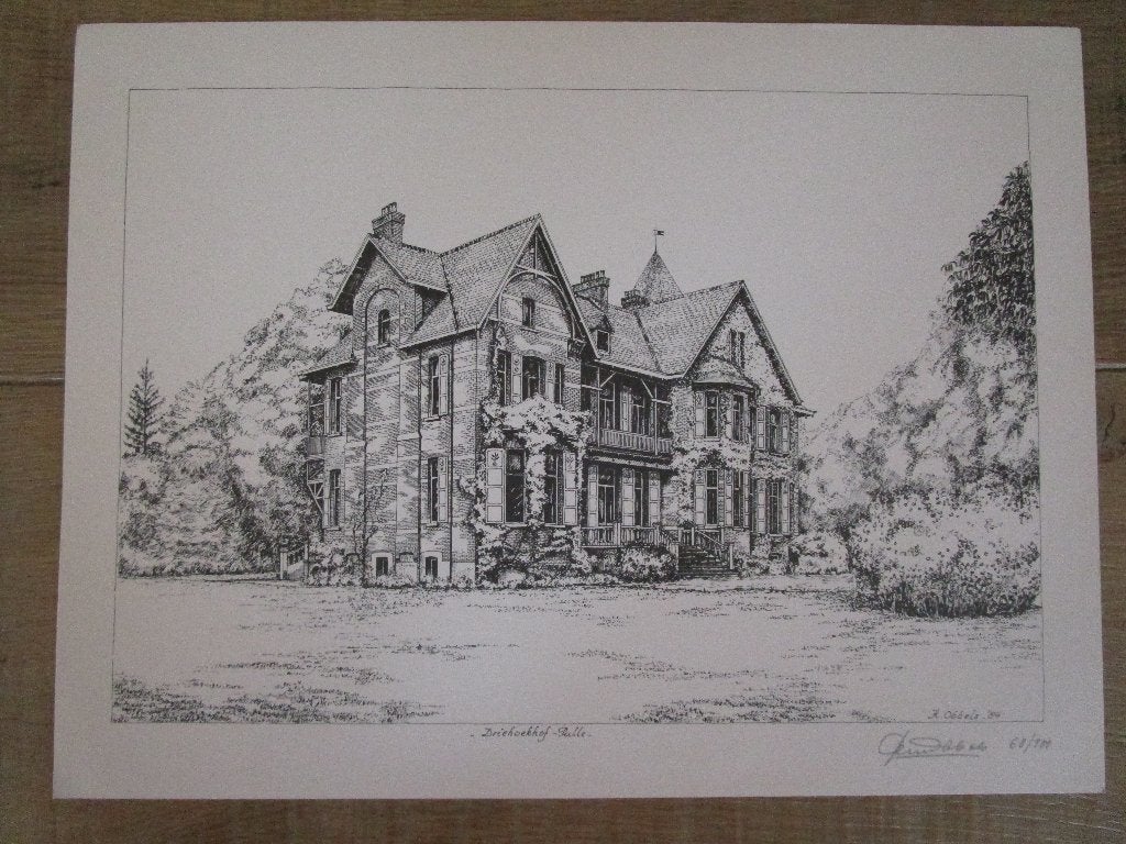 5 Pentekeningen Karel Obbels, Antiek en Kunst, Ophalen of Verzenden, Tekening, Pentekening, Origineel