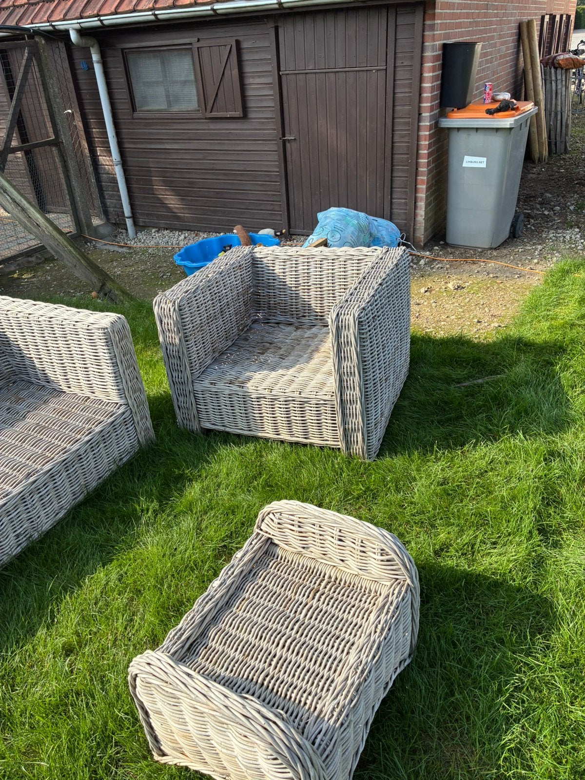 Loungeset zonder kussens, Ophalen, Zo goed als nieuw, Loungeset