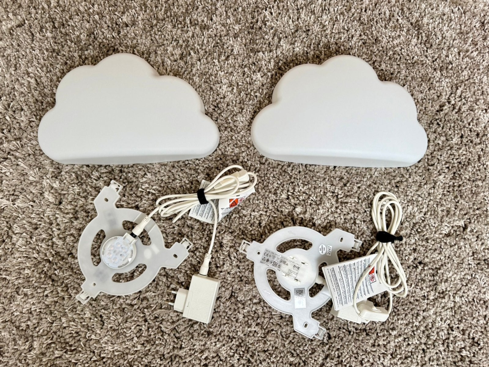 2 lampes nuage, Enlèvement, Comme neuf