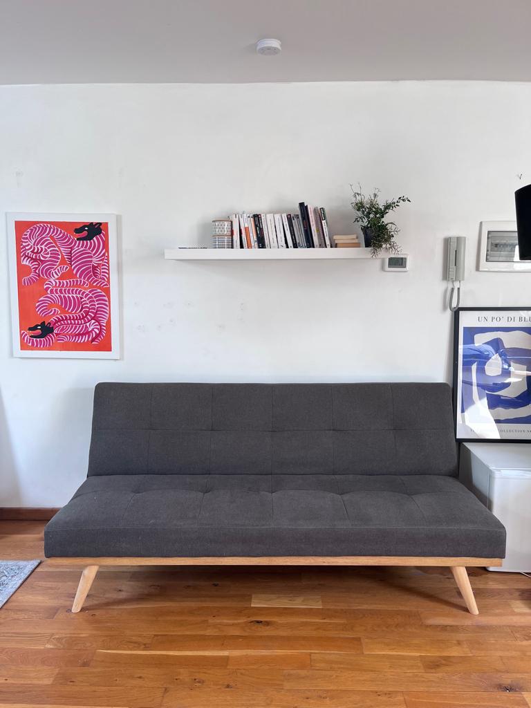 Canapé convertible, 125 à 150 cm, Enlèvement, Utilisé, Scandinave