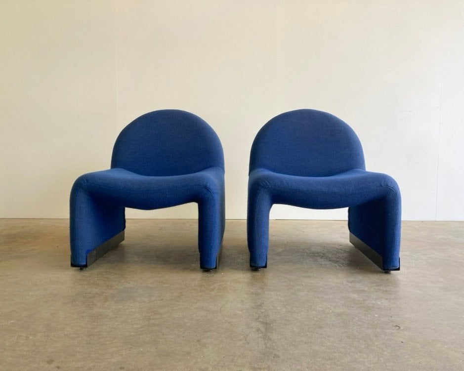 2 fauteuils vintage design Atal ressemblent à Artifort Alky, Modern Design 90s, Moins de 75 cm, Enlèvement, Utilisé