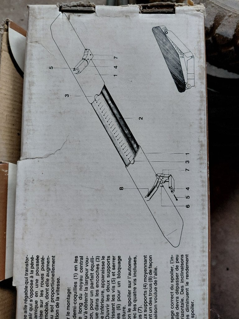 Universele spoiler auto, Ophalen, Nieuw