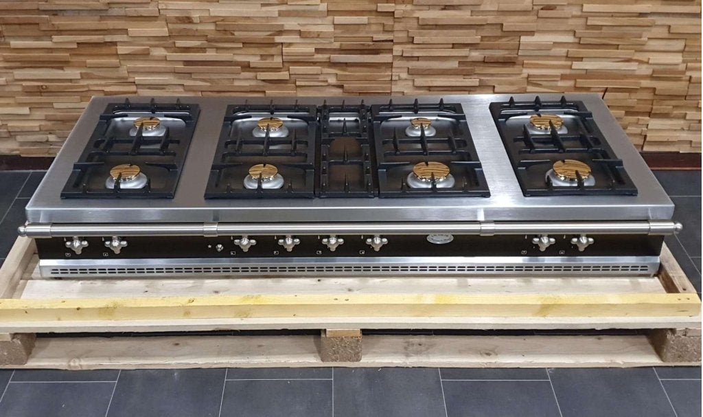 Lacanche 150 cm Rangetop inbouw/opbouw kookplaat zwart + rvs, Elektronische apparatuur, Kookplaten, Niet ingevuld, Niet ingevuld