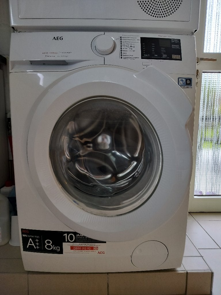 wasmachine AEG ProSense L6FBI86W, Ophalen, Gebruikt, 8 tot 10 kg, 1600 toeren of meer