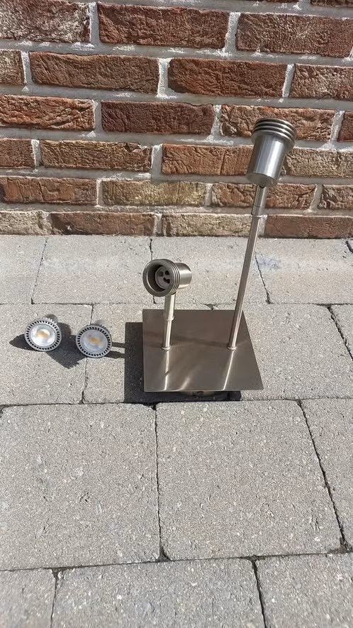 Plafondlamp, Huis en Inrichting, Ophalen, Zilver, Inclusief lichtbron, Zo goed als nieuw