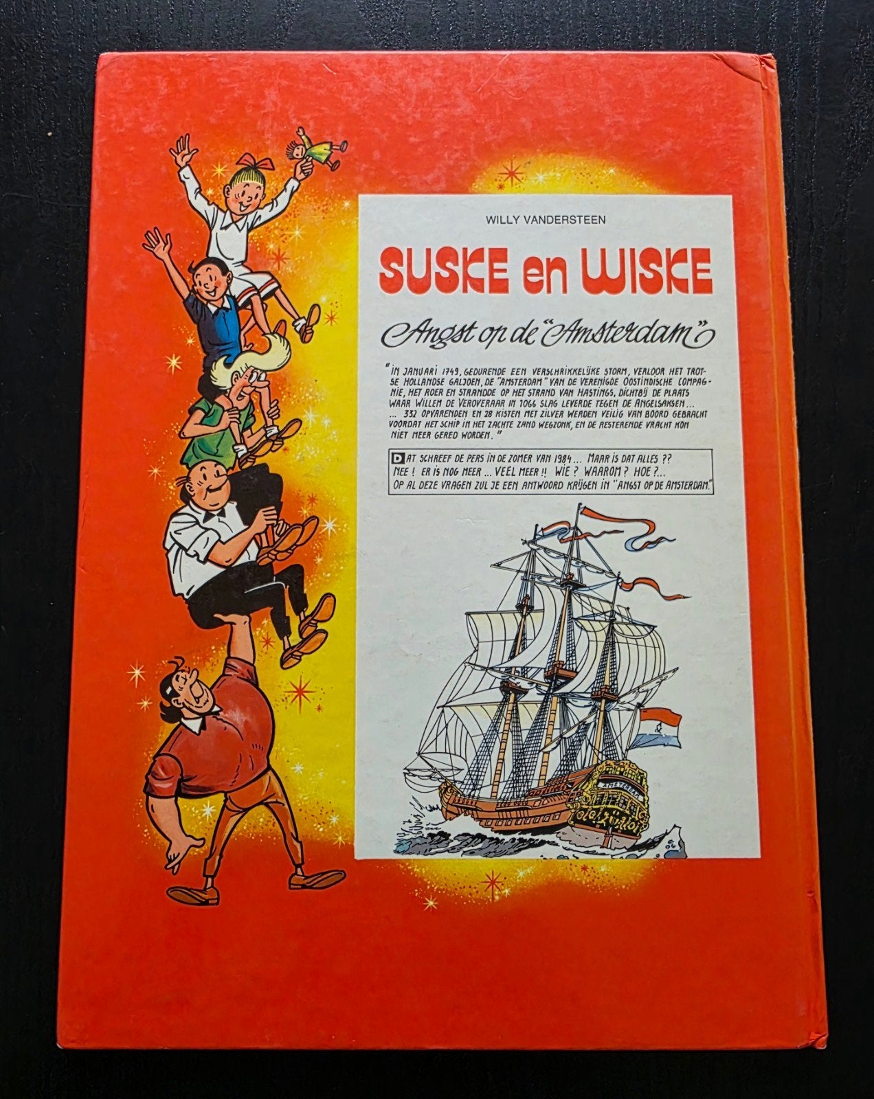 Strip Hardcover: Suske en wiske: Angst op de Amsterdam, Ophalen of Verzenden, Zo goed als nieuw