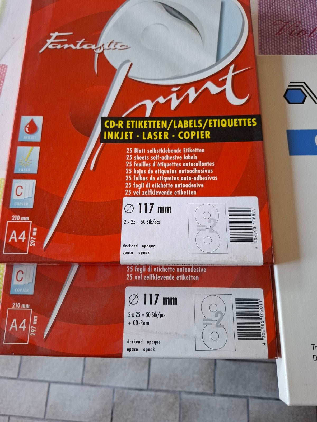 etiquettes pour cd diamètre 117mmm, Computers en Software, Printerbenodigdheden, Ophalen, Nieuw, Overige typen