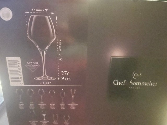 Chef & Sommelier wijnglazen 12 stuks NIEUW, Ophalen, Nieuw, Overige typen
