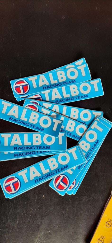 Lot de 10 autocollants Simca Talbot Racing Team, Enlèvement ou Envoi
