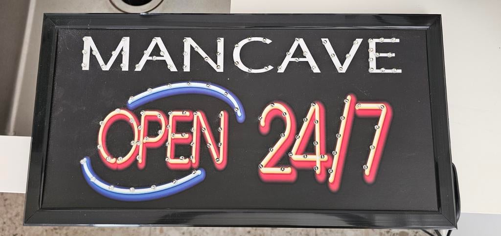 LED sign mancave, Ophalen of Verzenden