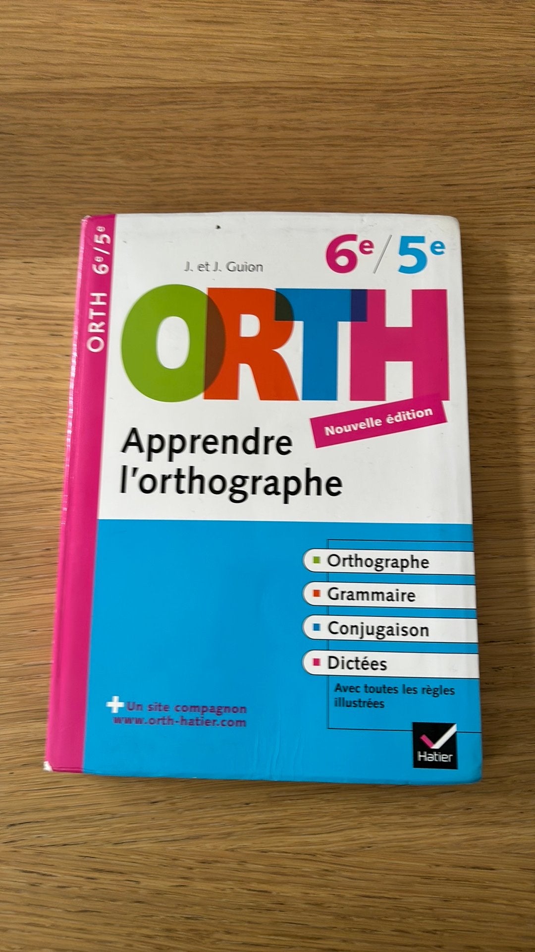 Livre orthographe, Livres, Enlèvement, Utilisé, Secondaire, Français